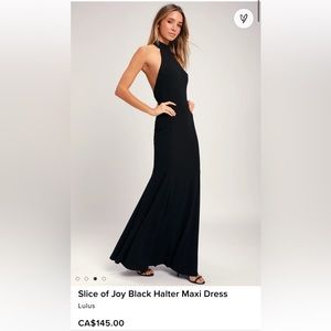 Lulu’s black gown size Xsmall, never worn